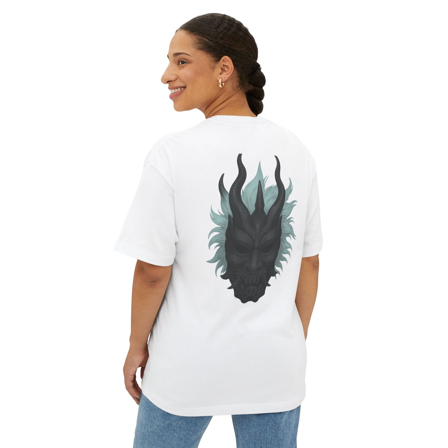 Unisex Oversized Graphic Tee, Streetwear Fashion Top, Casual Everyday Tee, Perfect Gift for Friends, Black Tee with Edgy Design